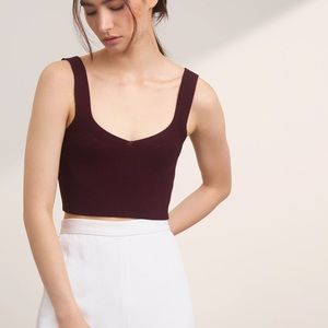 Aritzia Wilfred Mony Knit Tank Top